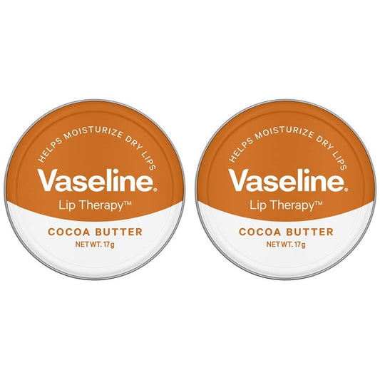 Vaseline Set of 2 Lip Therapy Cocoa Butter Lip Tin - 17g each