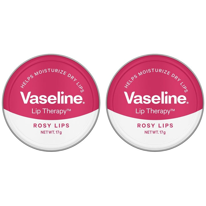 Vaseline Set of 2 Lip Therapy Tins For Moisturised & Soft Lips 17g each - Rosy Lips