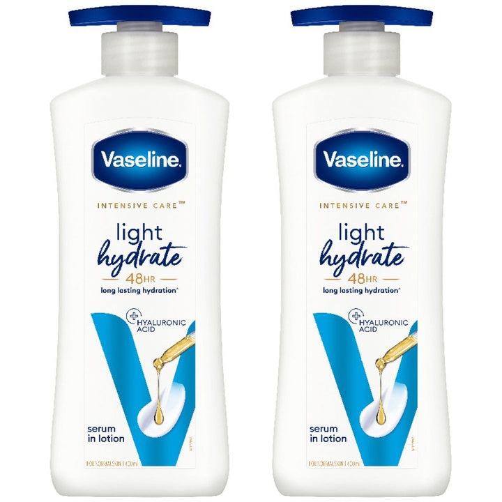 Vaseline Set of 2 Intensive Care Non-Sticky Light Hydrate Serum In Lotion - 400ml