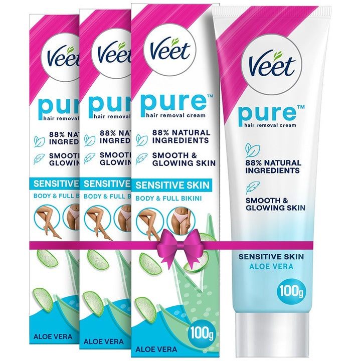 Veet Set of 3 Pure Hair Removal Cream For Sensitive Skin - 100g Each